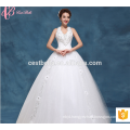 2017 Lace Applique Rhinestone Beaded Plus Size Cheap Princess Wedding Dress Gown